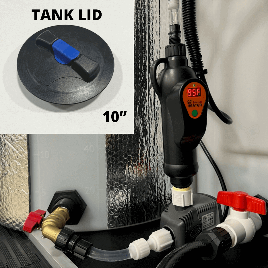 In Line Tank Warmer (10" Tank Lid)